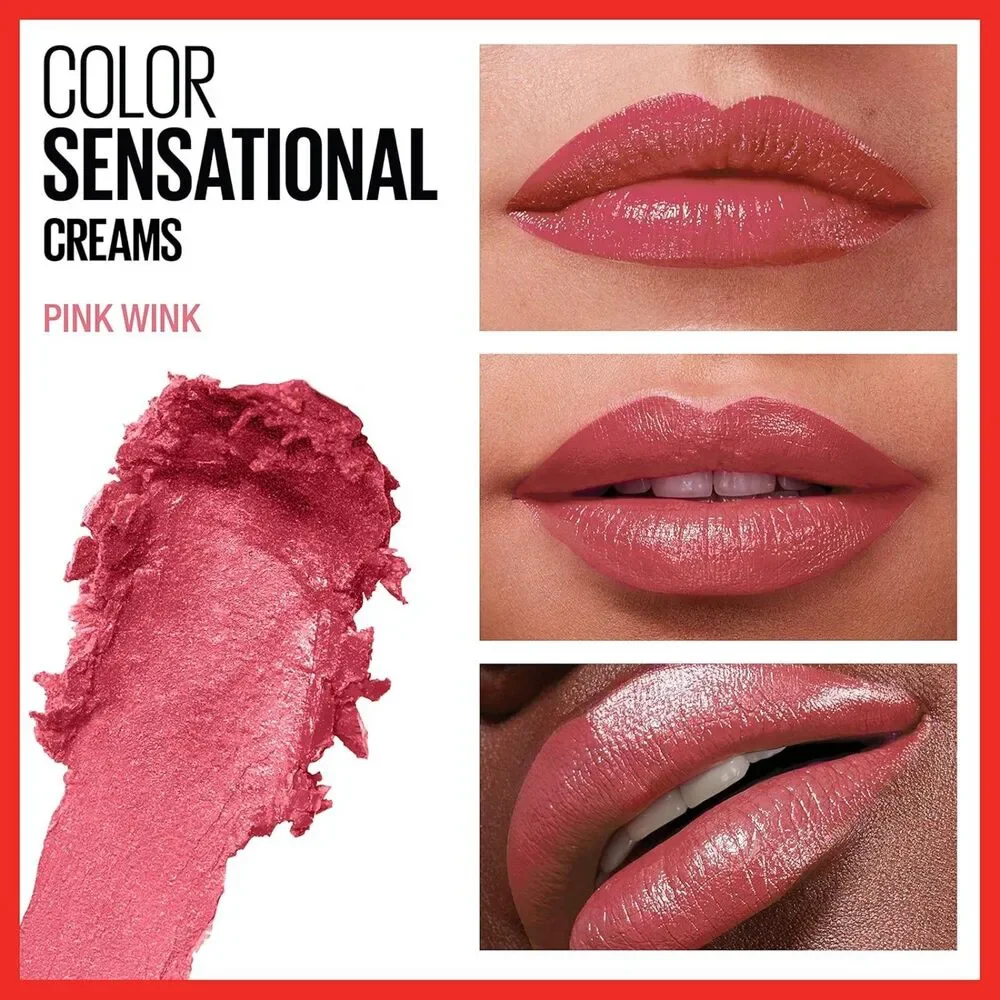 Coral Pink Maybelline Color Sensational Lipstick